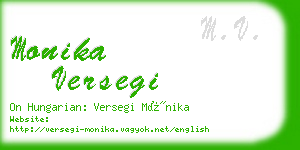 monika versegi business card